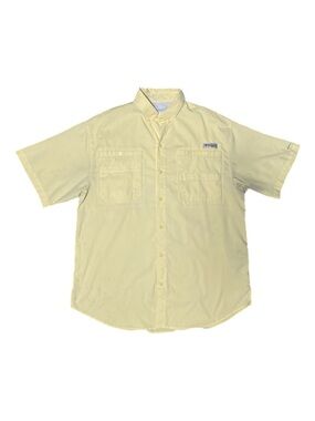Mens COLUMBIA Omni-Shade PFG Short Sleeve Button Down Shirt